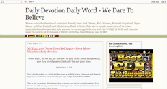 Desktop Screenshot of devotion.wedaretobelieve.com