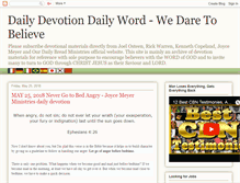 Tablet Screenshot of devotion.wedaretobelieve.com